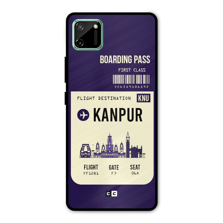 Kanpur Boarding Pass Metal Back Case for Realme C11