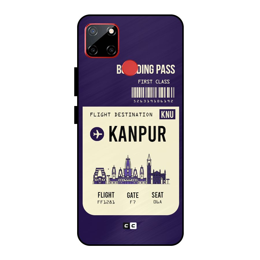 Kanpur Boarding Pass Metal Back Case for Realme C12