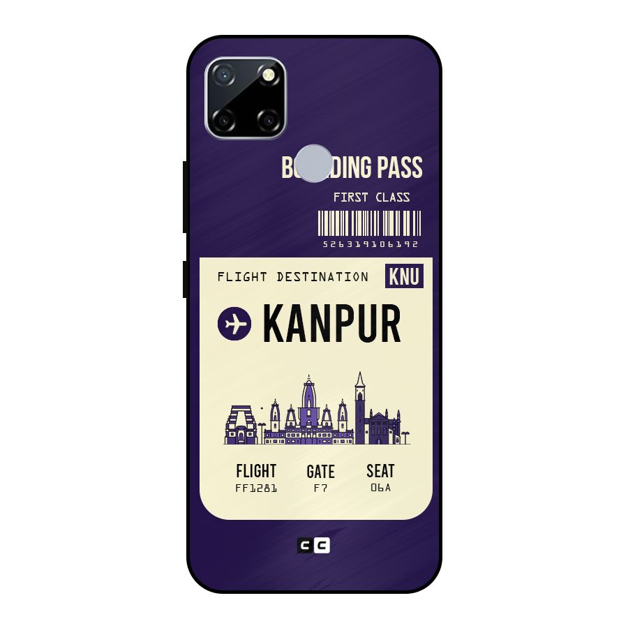 Kanpur Boarding Pass Metal Back Case for Realme Narzo 20
