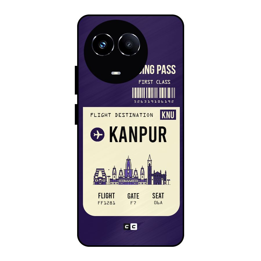Kanpur Boarding Pass Metal Back Case for Realme Narzo 60X