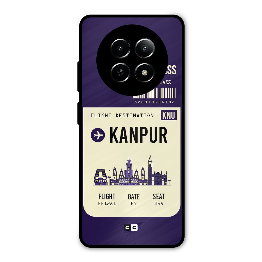 Kanpur Boarding Pass Metal Back Case for Realme Narzo N65