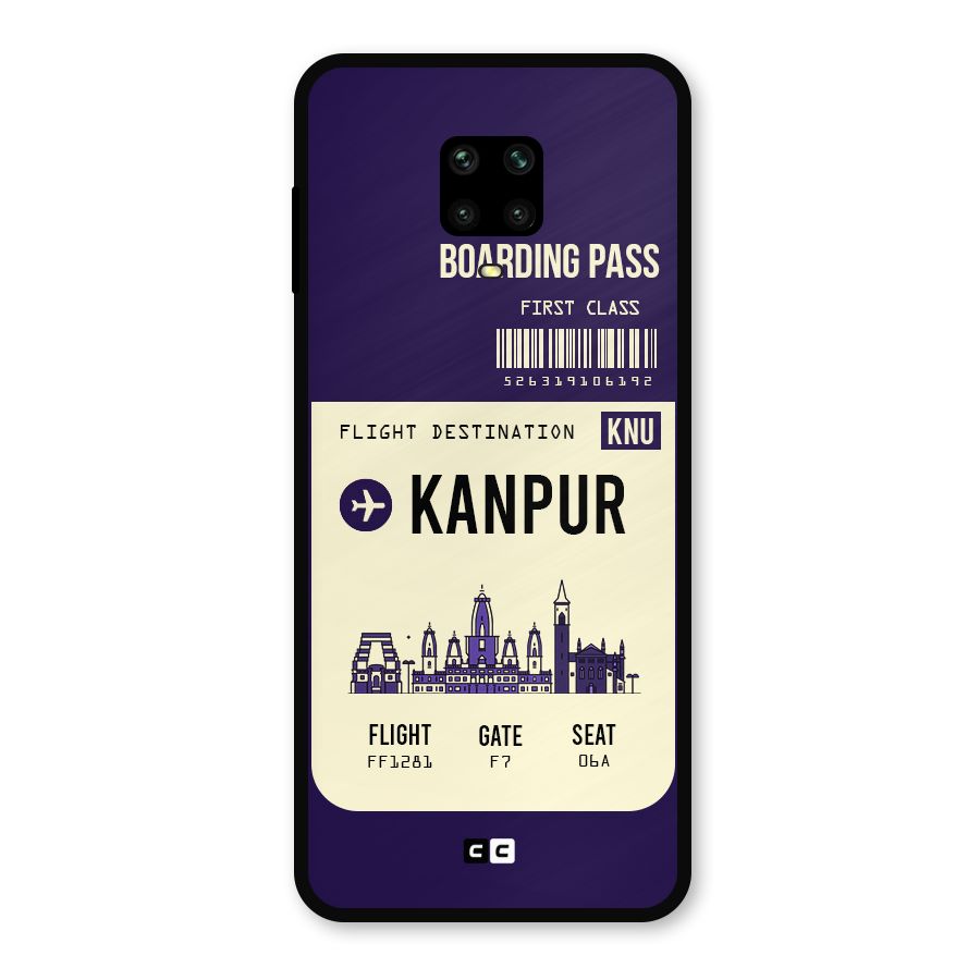 Kanpur Boarding Pass Metal Back Case for Redmi Note 10 Lite