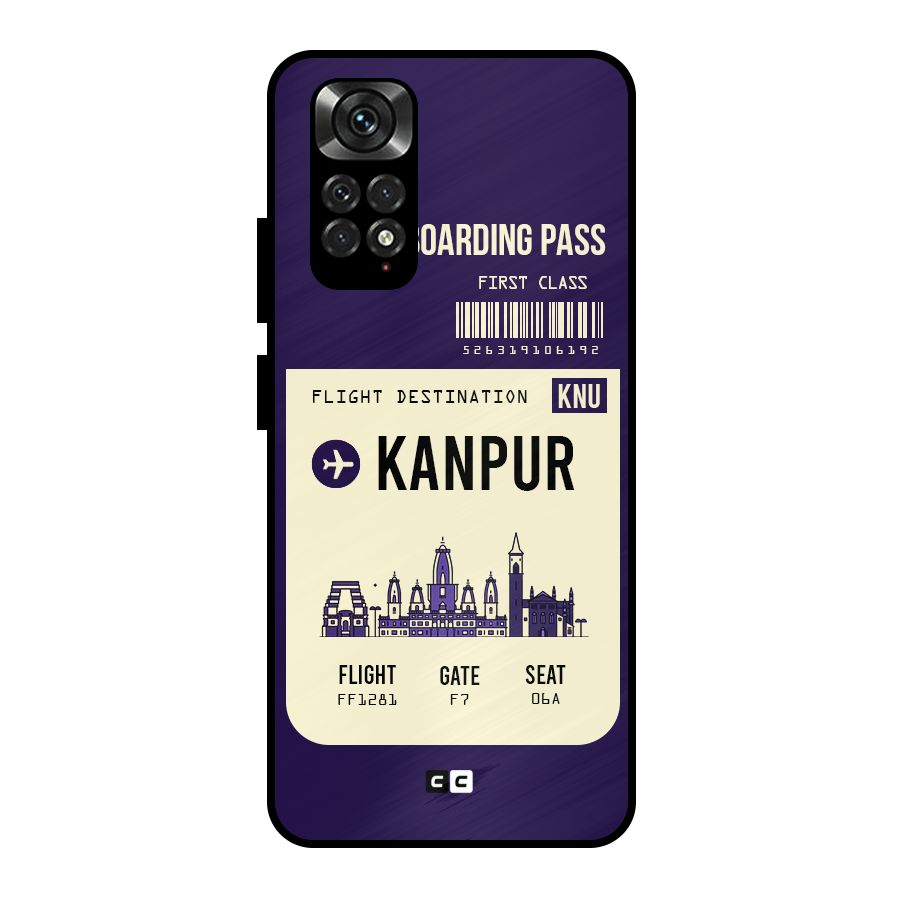 Kanpur Boarding Pass Metal Back Case for Redmi Note 11 Pro Plus 5G