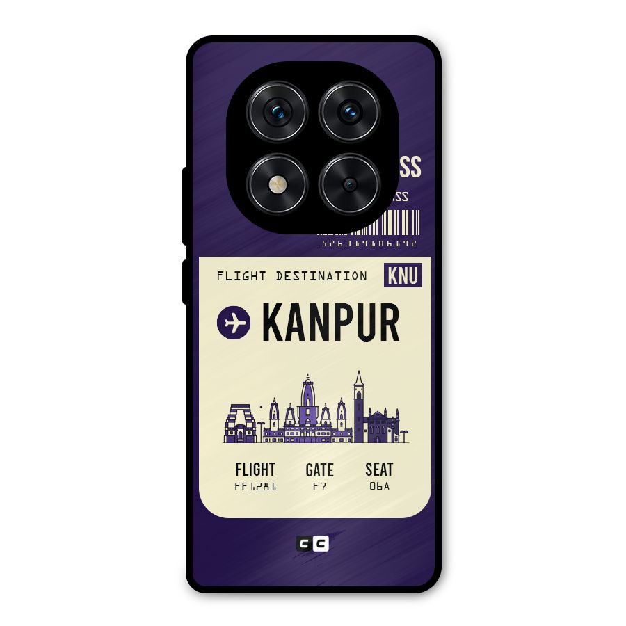 Kanpur Boarding Pass Metal Back Case for Redmi Note 14 Pro 5G