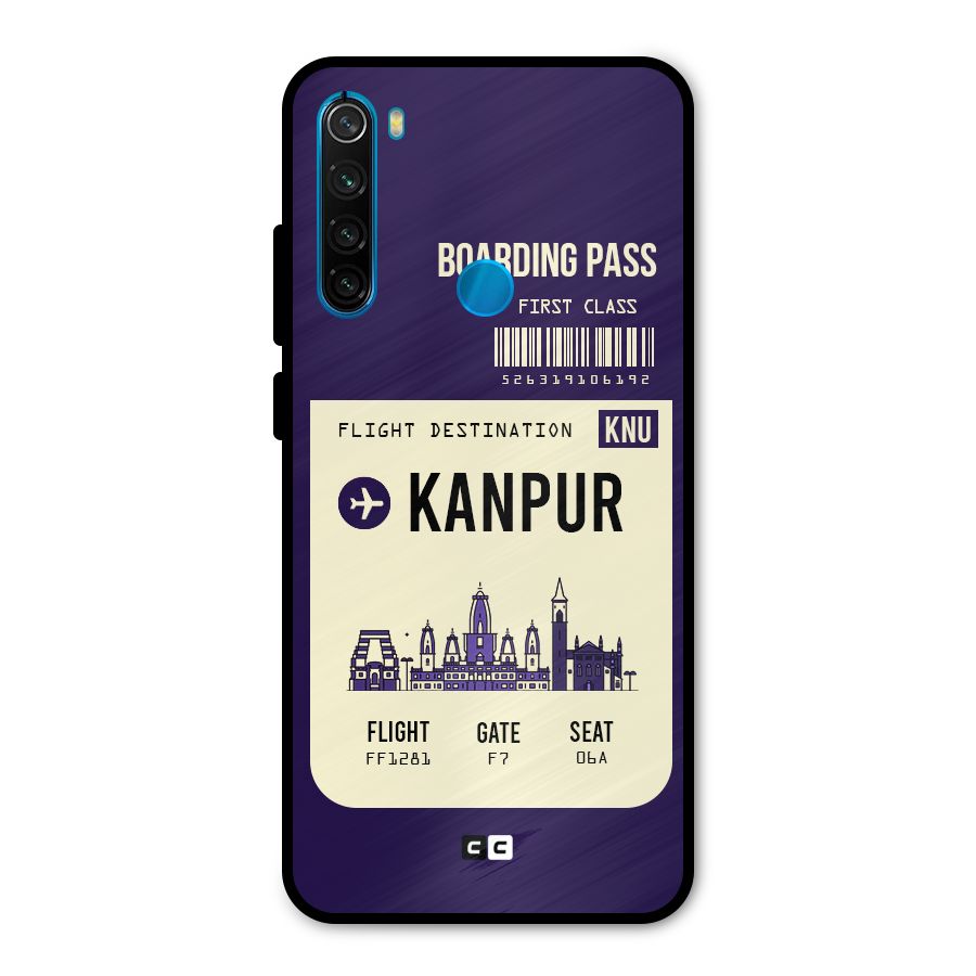 Kanpur Boarding Pass Metal Back Case for Redmi Note 8