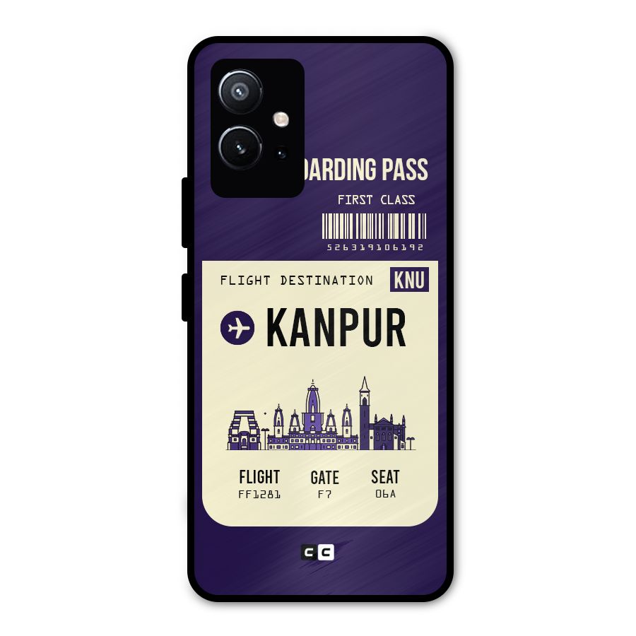 Kanpur Boarding Pass Metal Back Case for Vivo T1 5G