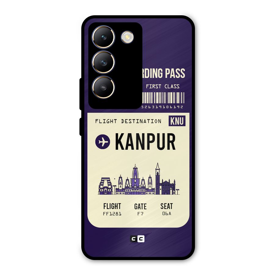 Kanpur Boarding Pass Metal Back Case for Vivo T3 5G