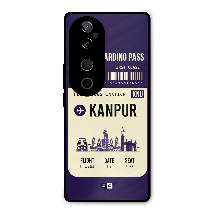 Kanpur Boarding Pass Metal Back Case for Vivo T3 Ultra