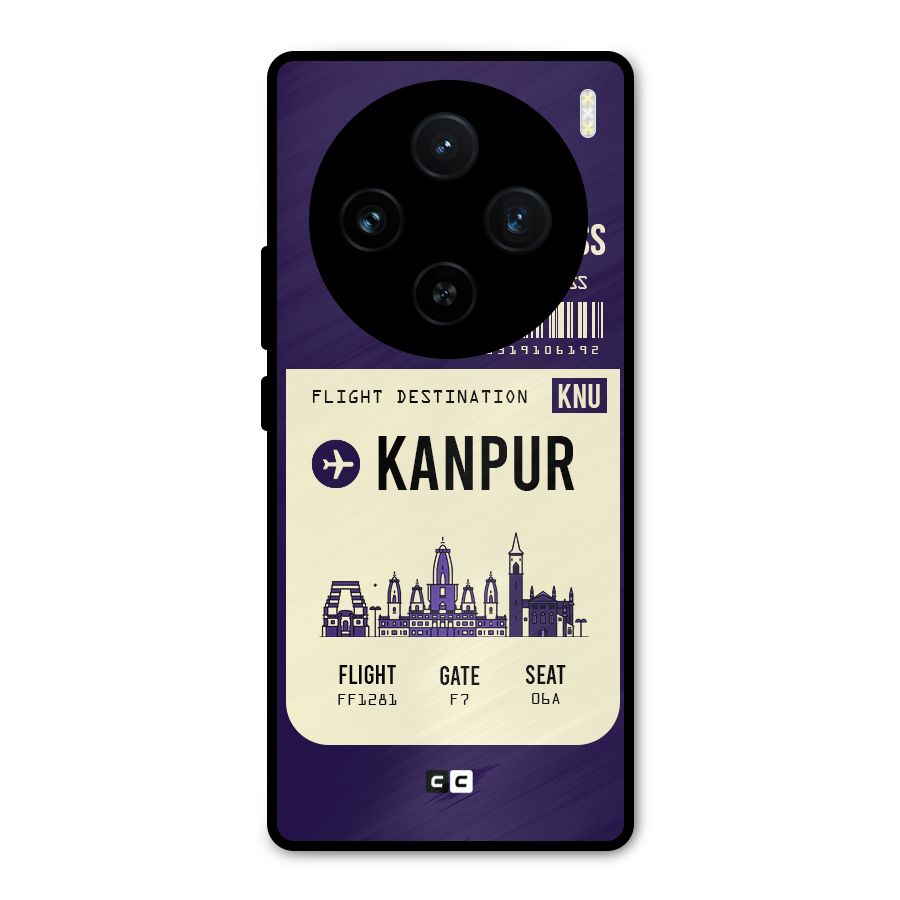 Kanpur Boarding Pass Metal Back Case for Vivo X100