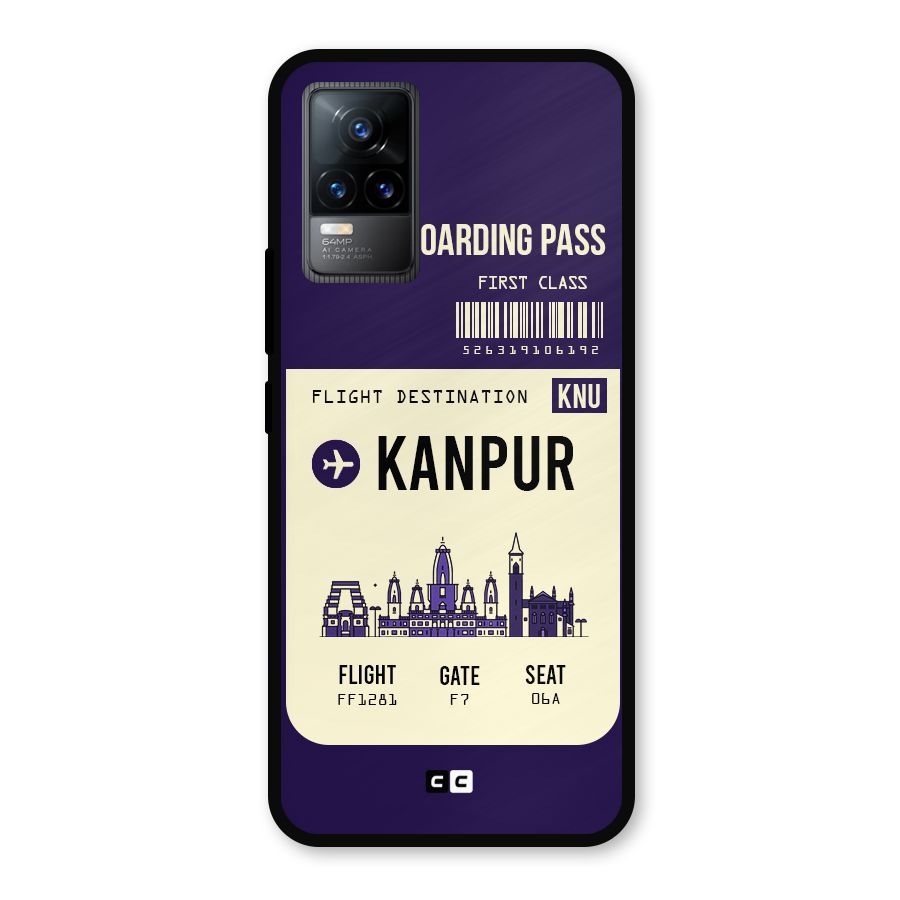 Kanpur Boarding Pass Metal Back Case for Vivo Y73