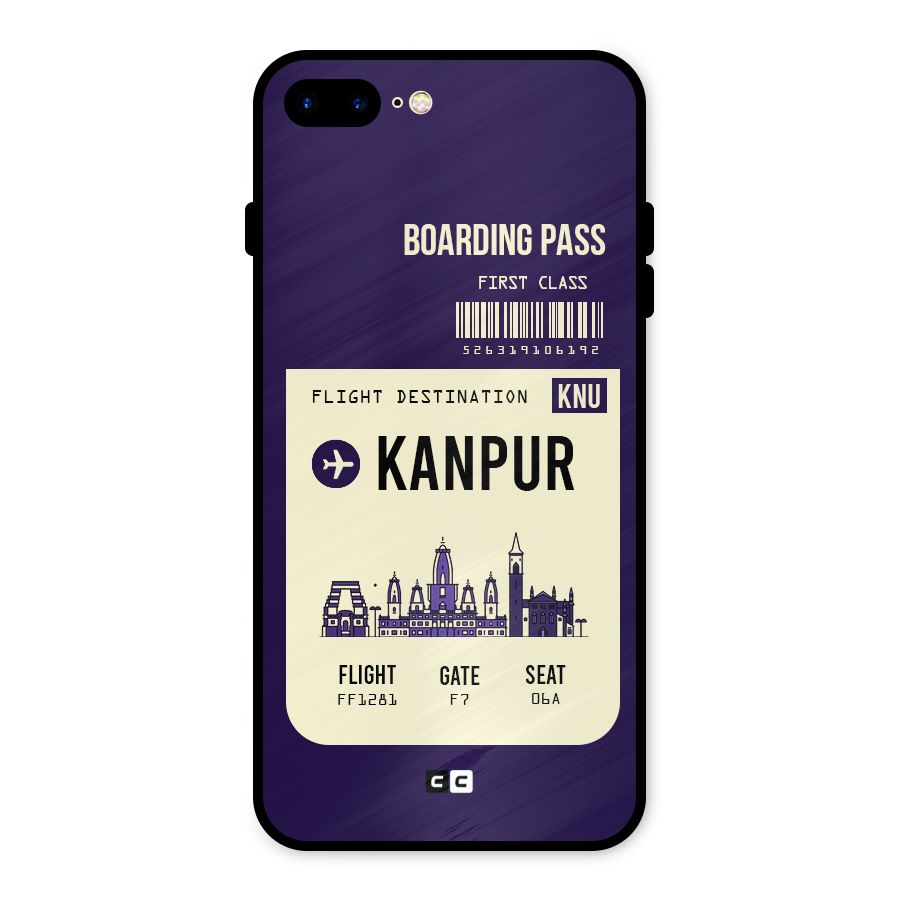 Kanpur Boarding Pass Metal Back Case for iPhone 8 Plus