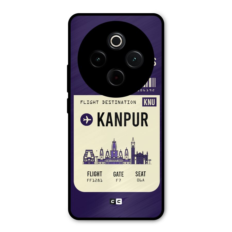 Kanpur Boarding Pass Metal Back Case for iQOO Z10