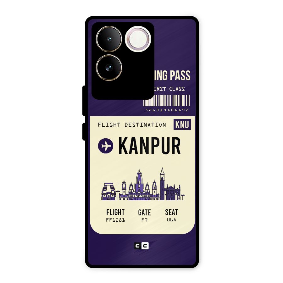 Kanpur Boarding Pass Metal Back Case for iQOO Z7 Pro