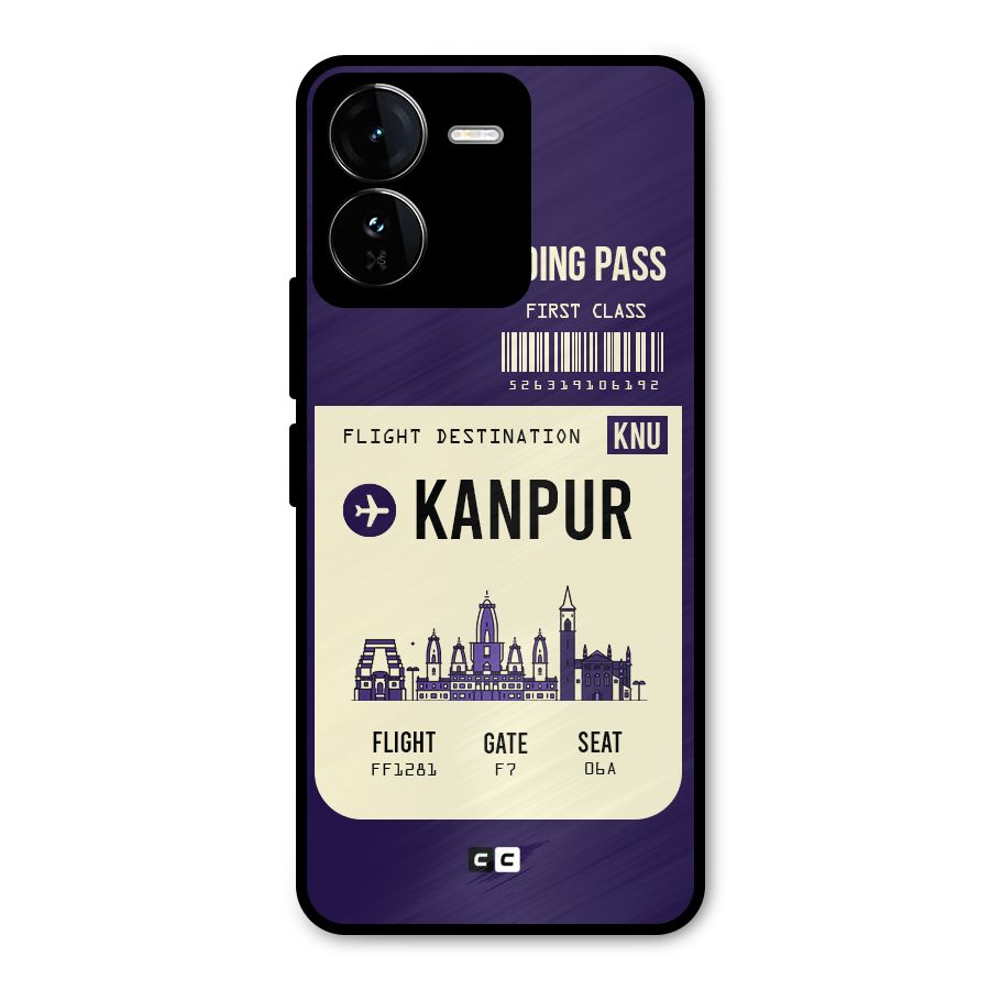 Kanpur Boarding Pass Metal Back Case for iQOO Z9