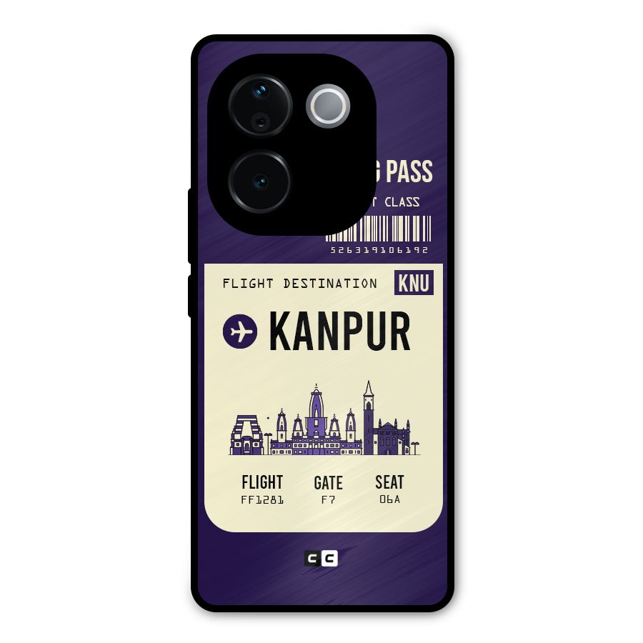Kanpur Boarding Pass Metal Back Case for iQOO Z9s Pro