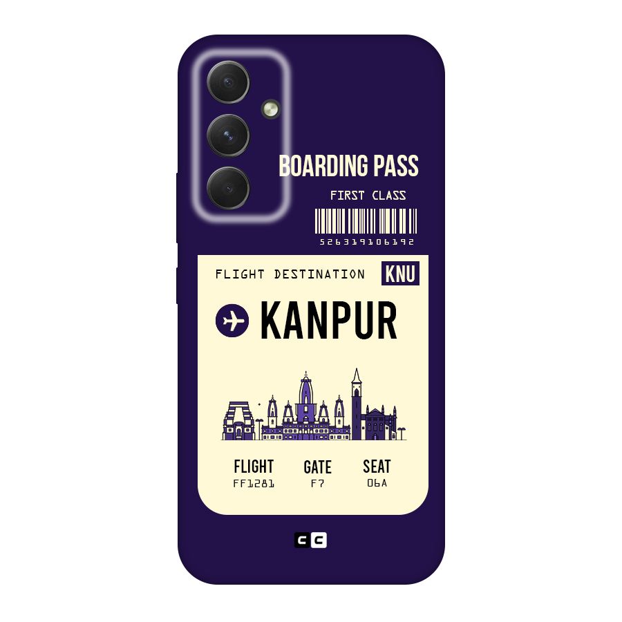Kanpur Boarding Pass Original Polycarbonate Back Case for Galaxy A54