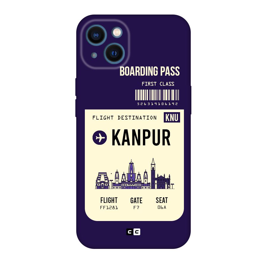 Kanpur Boarding Pass Original Polycarbonate Back Case for iPhone 13