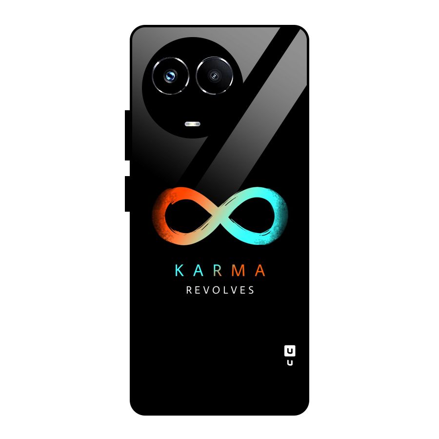 Karma Revolves Glass Back Case for Realme Narzo 60X