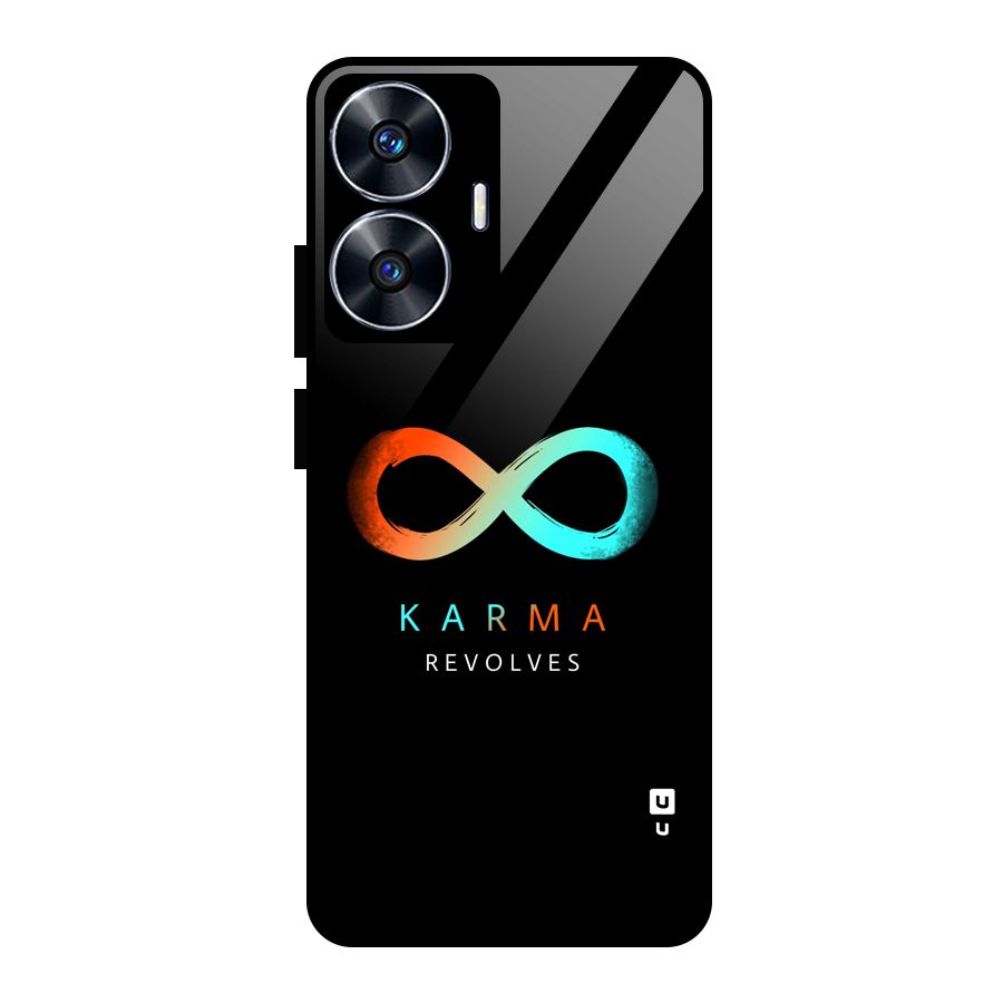 Karma Revolves Glass Back Case for Realme Narzo N55