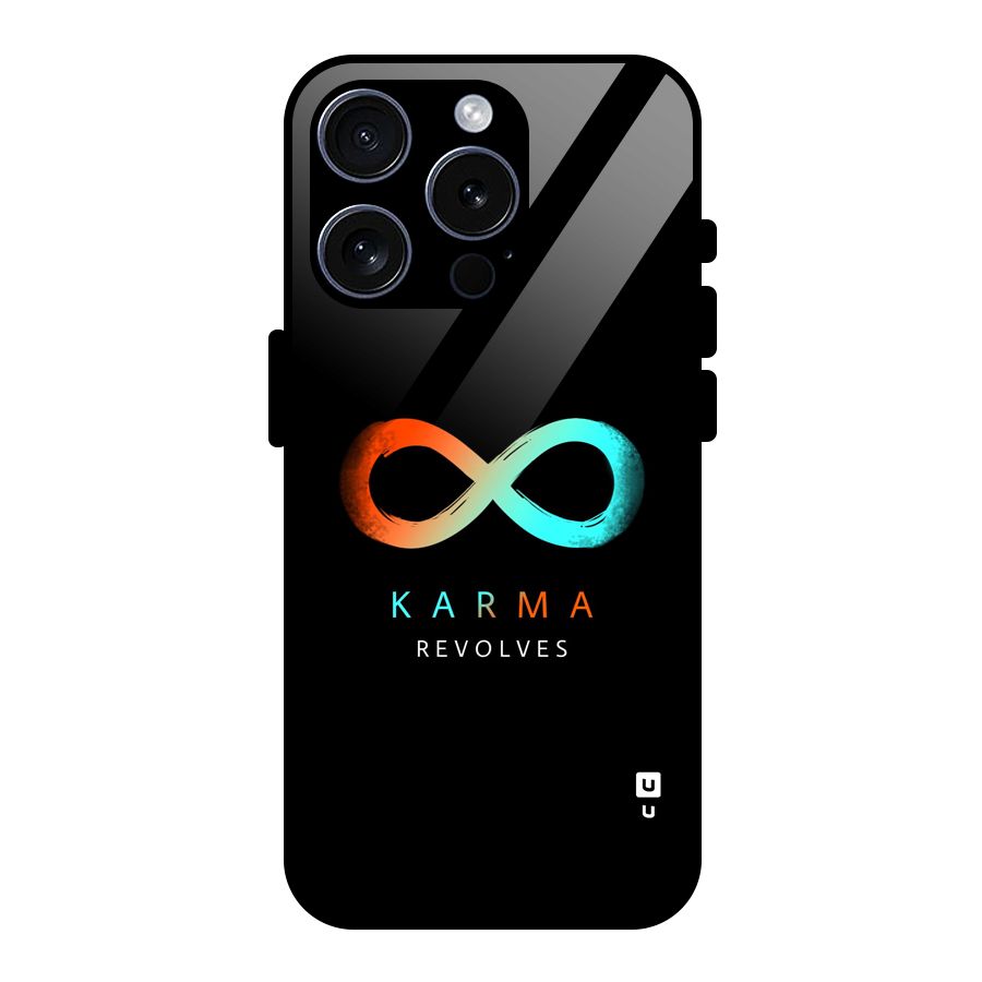 Karma Revolves Glass Back Case for iPhone 15 Pro