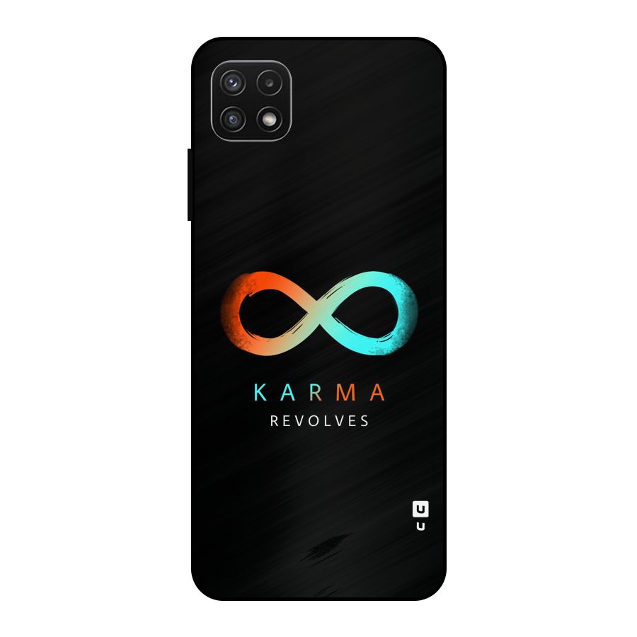 Karma Revolves Metal Back Case for Galaxy A22 5G