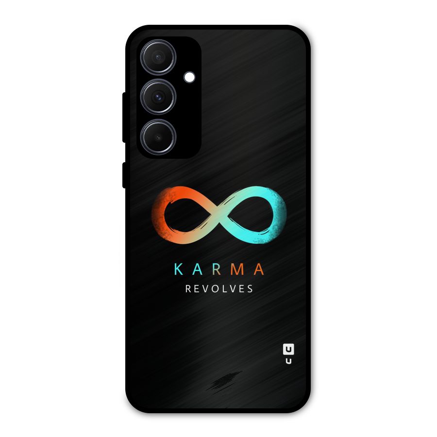 Karma Revolves Metal Back Case for Galaxy A35