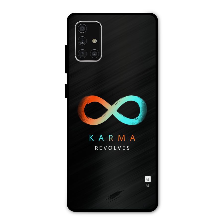 Karma Revolves Metal Back Case for Galaxy A71