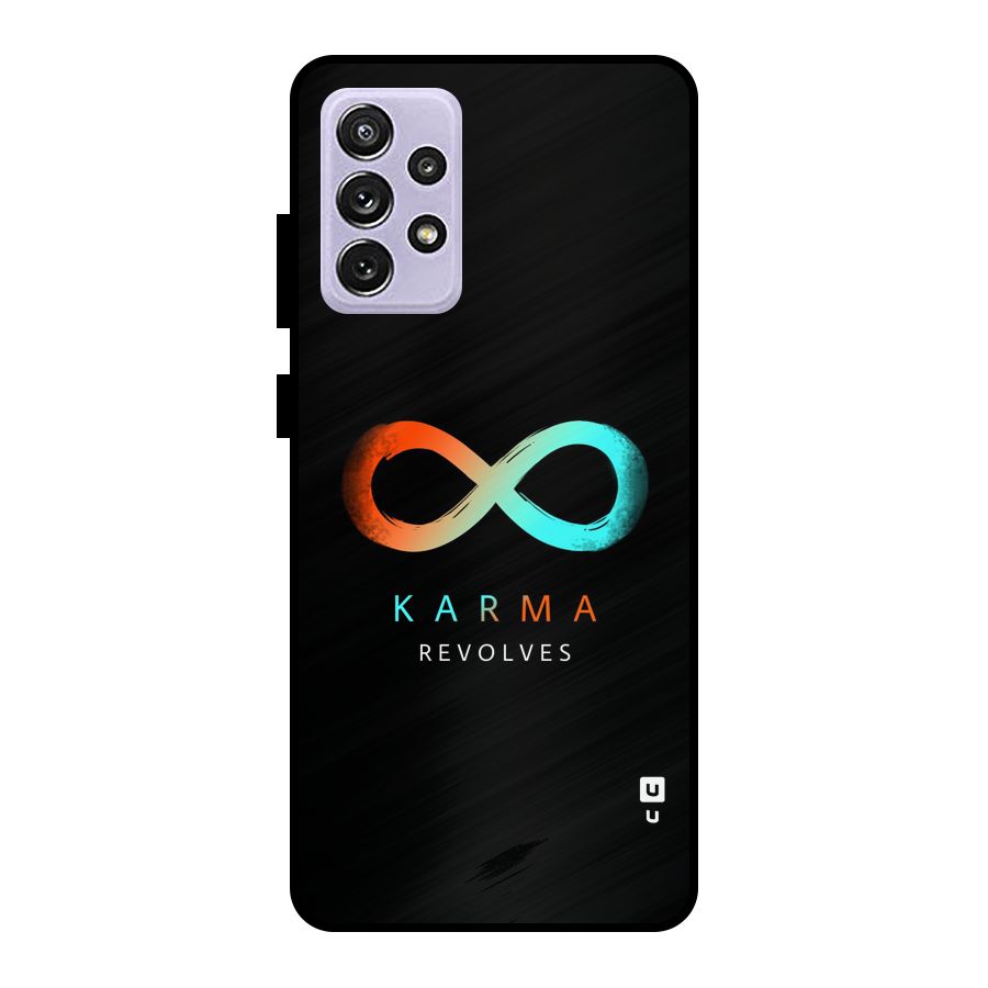 Karma Revolves Metal Back Case for Galaxy A72