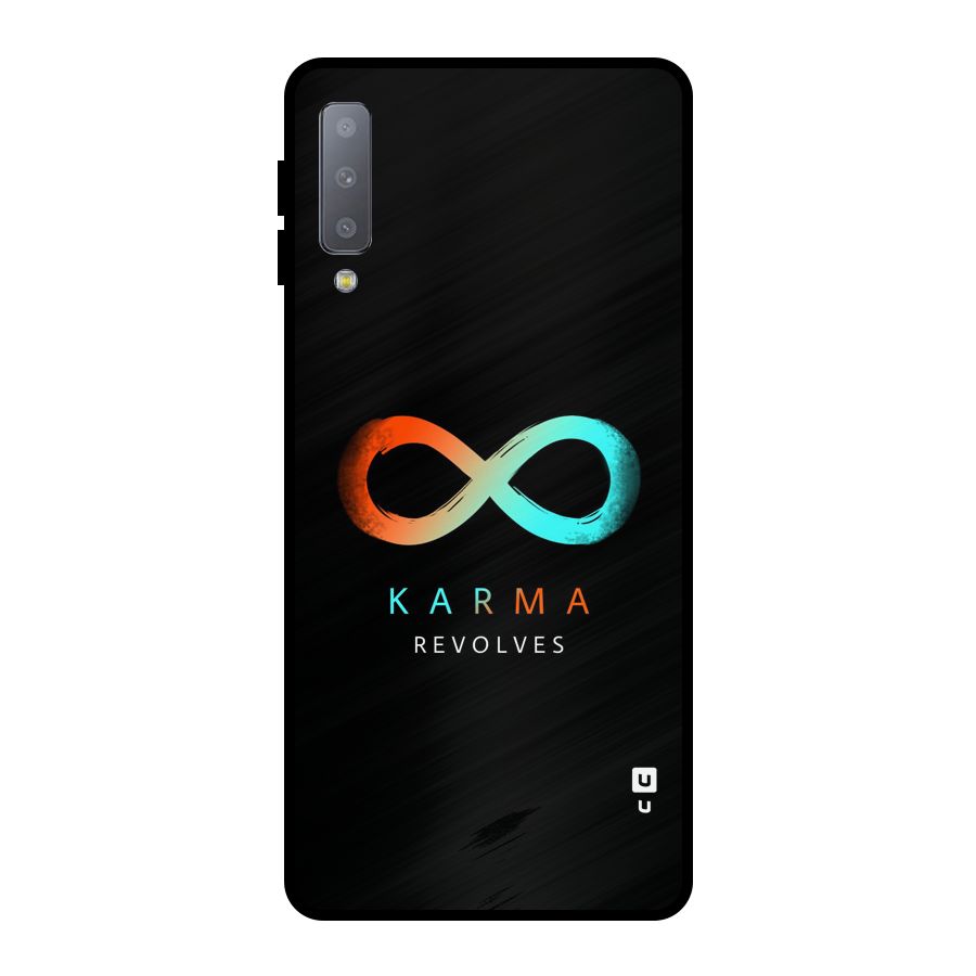 Karma Revolves Metal Back Case for Galaxy A7 (2018)
