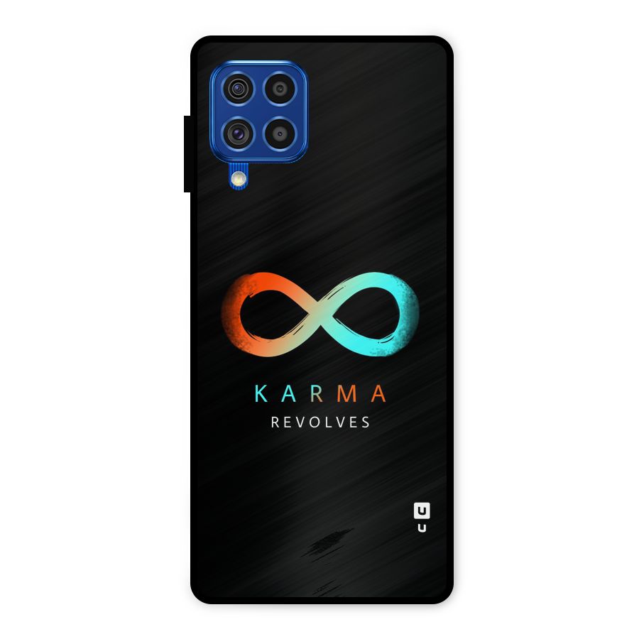 Karma Revolves Metal Back Case for Galaxy F62