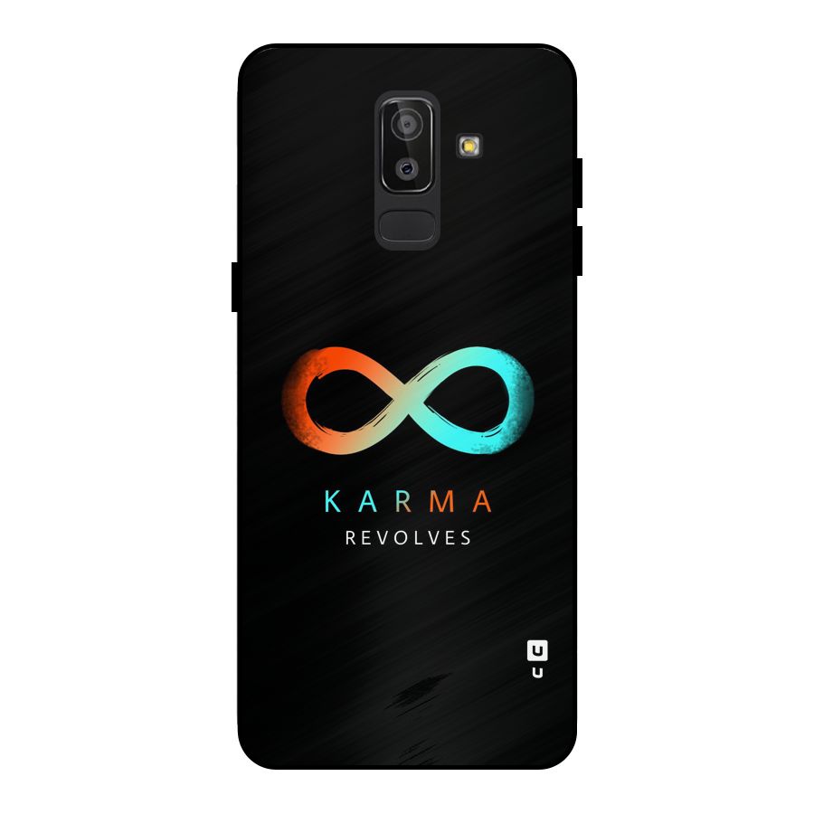 Karma Revolves Metal Back Case for Galaxy J8