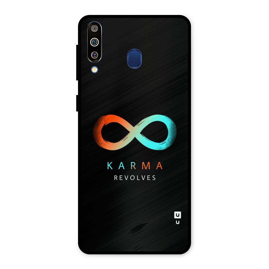 Karma Revolves Metal Back Case for Galaxy M30
