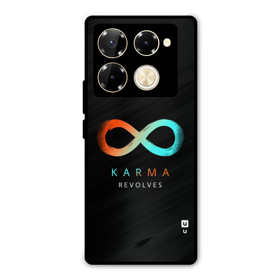 Karma Revolves Metal Back Case for Infinix Note 40 Pro