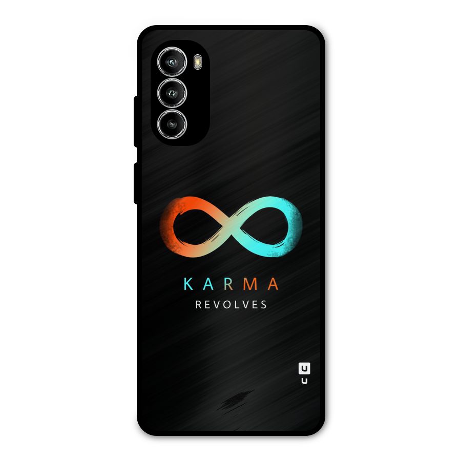 Karma Revolves Metal Back Case for Moto G52