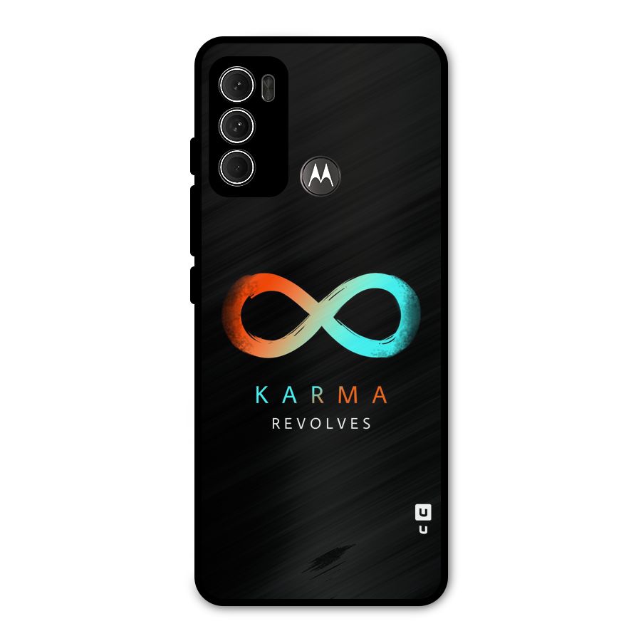 Karma Revolves Metal Back Case for Moto G60