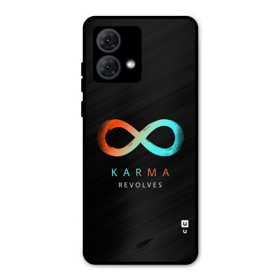 Karma Revolves Metal Back Case for Moto G84