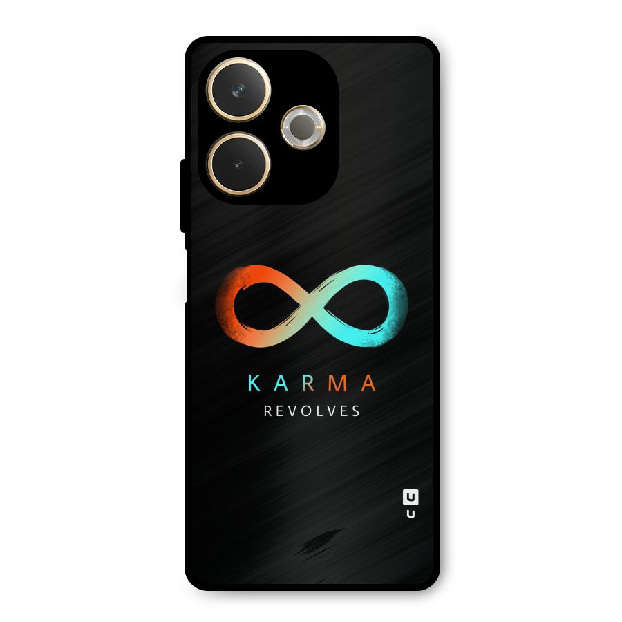 Karma Revolves Metal Back Case for Oppo A5 Pro
