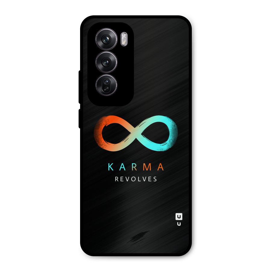 Karma Revolves Metal Back Case for Oppo Reno12 Pro