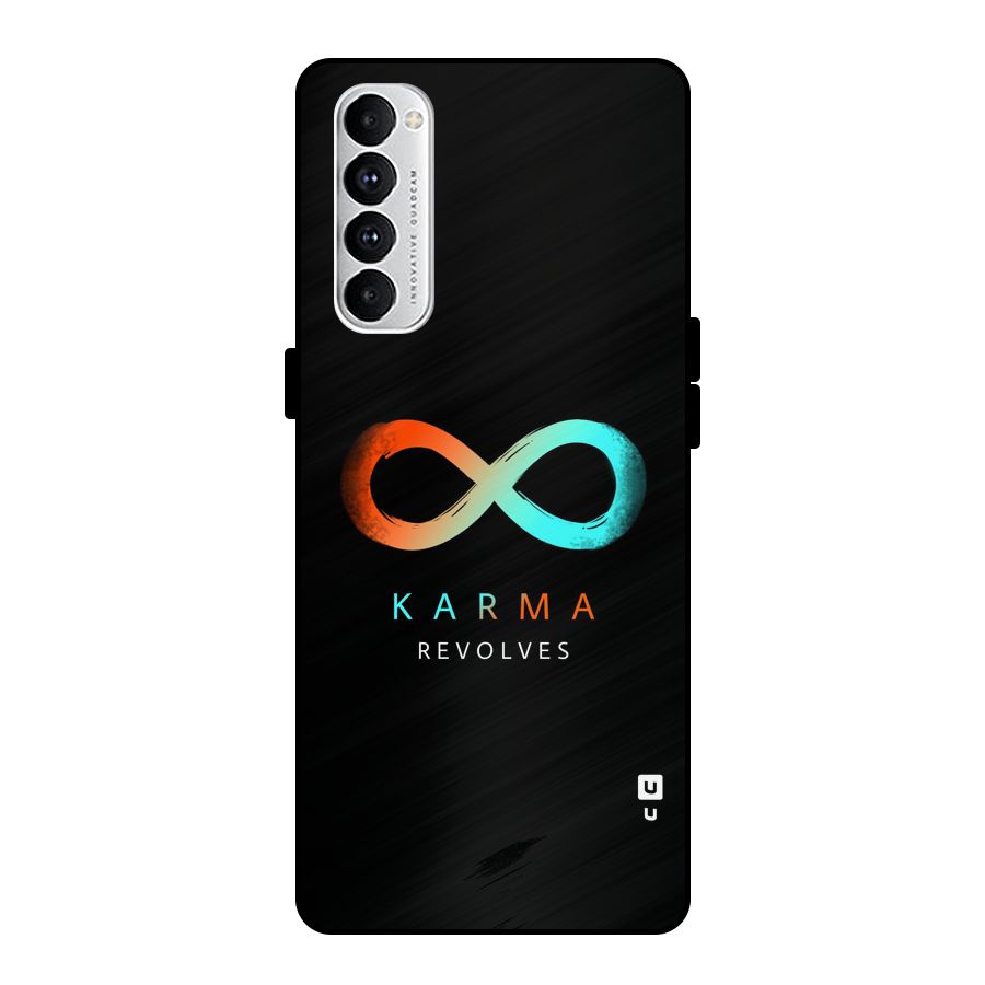Karma Revolves Metal Back Case for Oppo Reno4 Pro