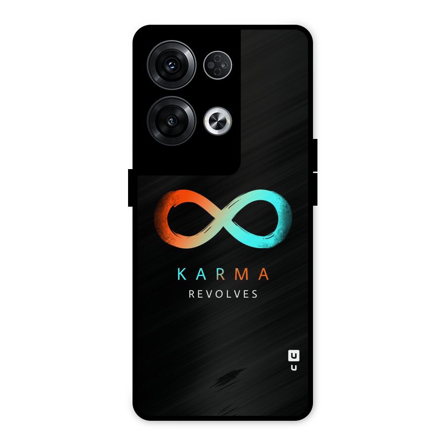 Karma Revolves Metal Back Case for Oppo Reno8 Pro 5G