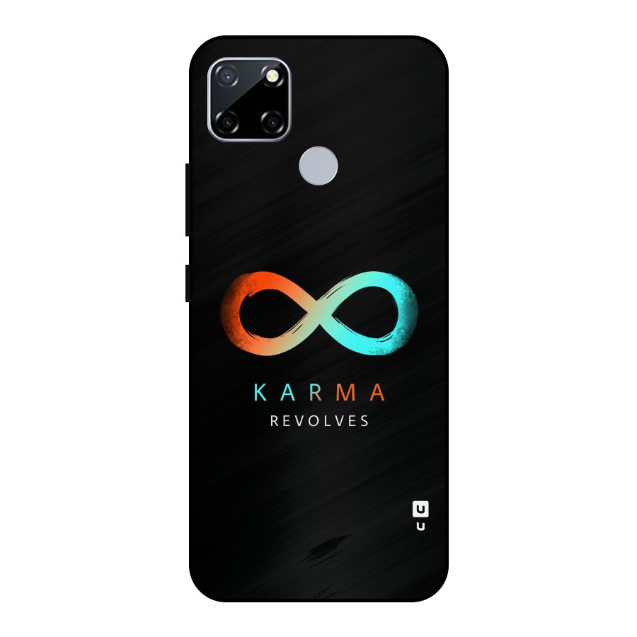Karma Revolves Metal Back Case for Realme Narzo 20