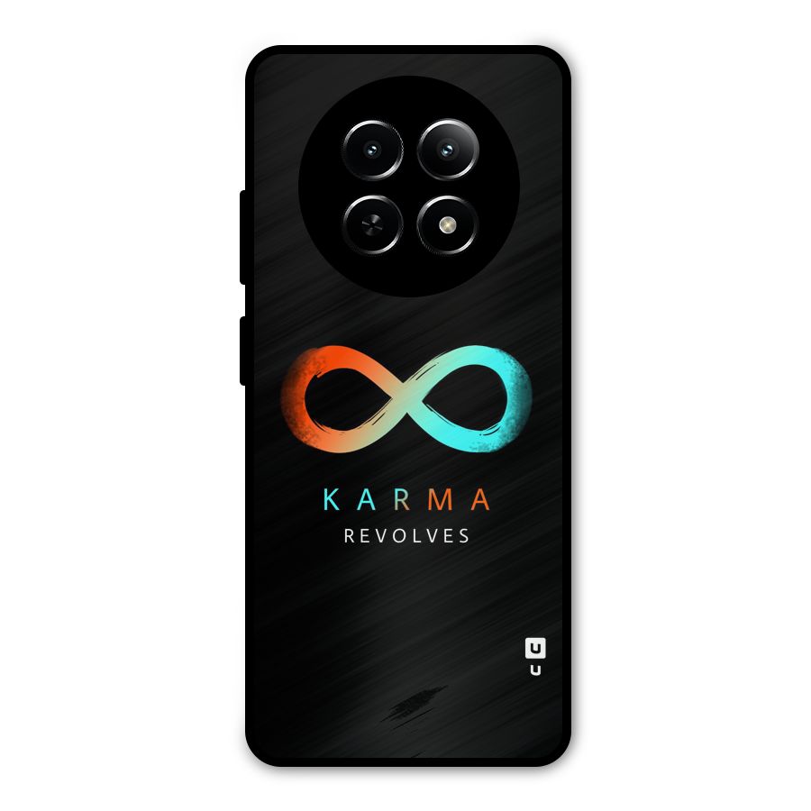 Karma Revolves Metal Back Case for Realme Narzo 70x 5G