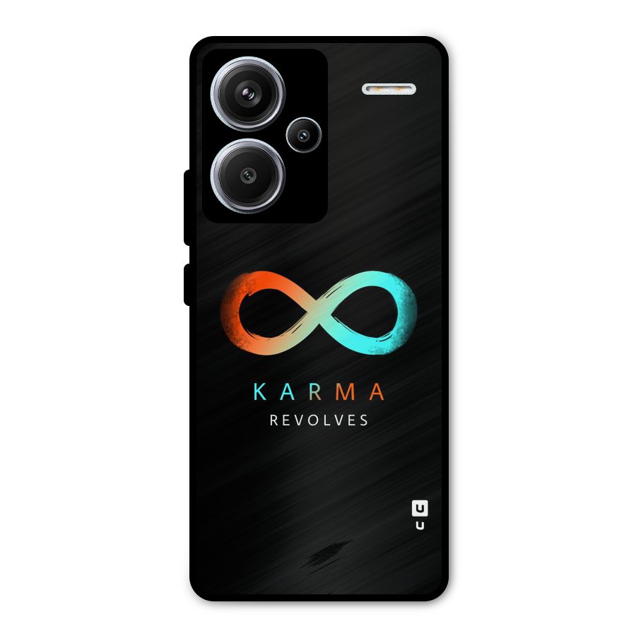 Karma Revolves Metal Back Case for Redmi Note 13 Pro Plus