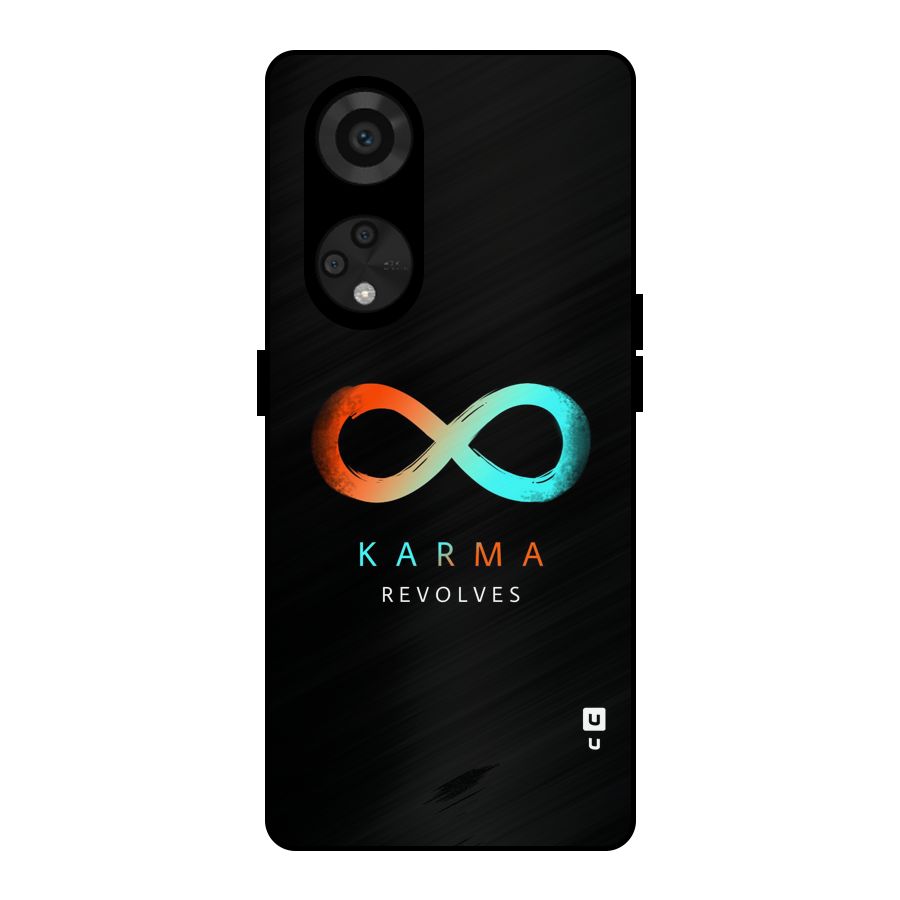 Karma Revolves Metal Back Case for Reno8 T 5G
