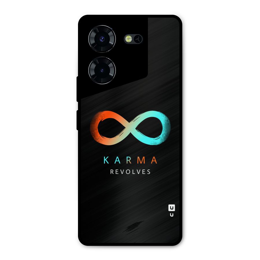 Karma Revolves Metal Back Case for Tecno Pova 5 Pro 5G