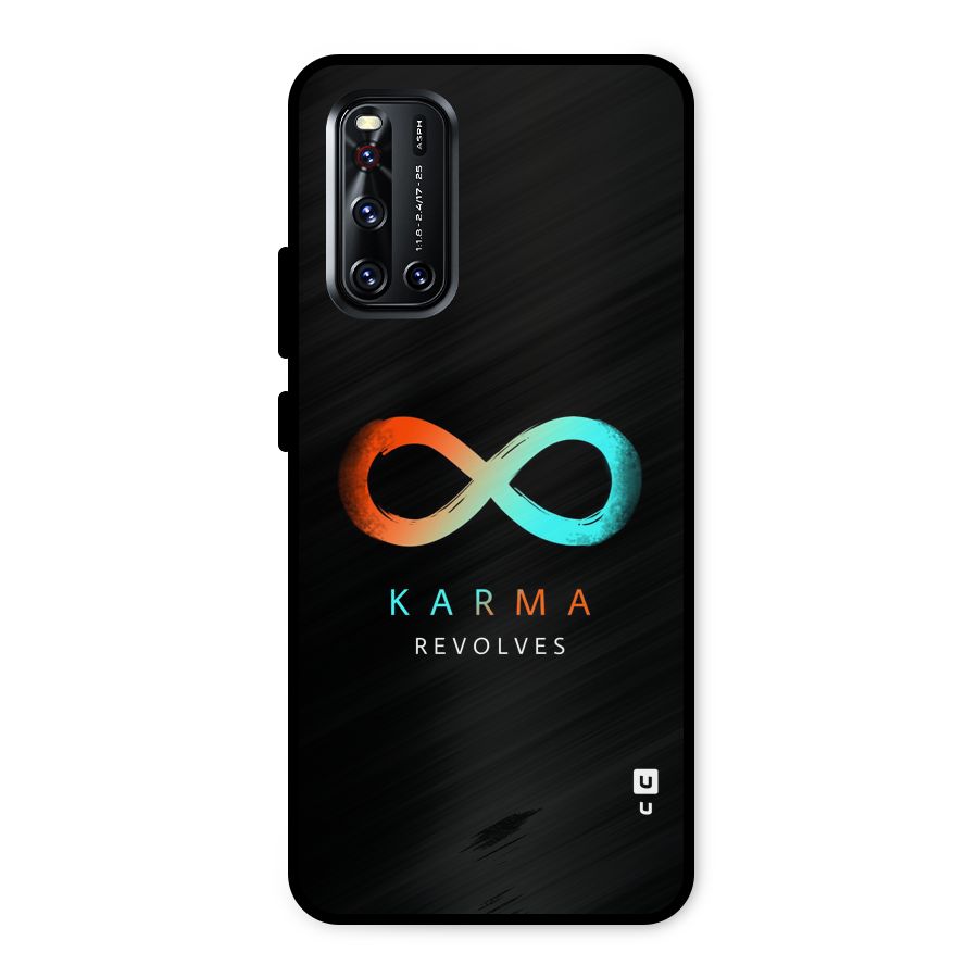 Karma Revolves Metal Back Case for Vivo V19