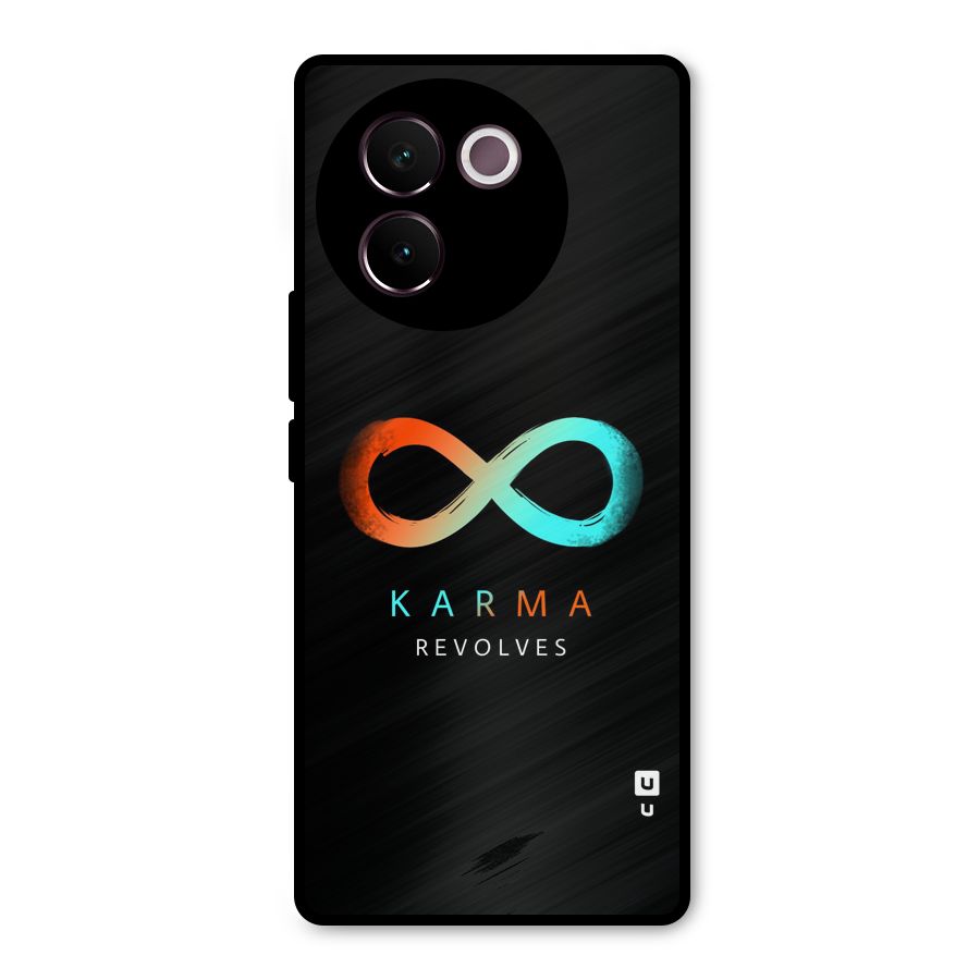 Karma Revolves Metal Back Case for Vivo V30e