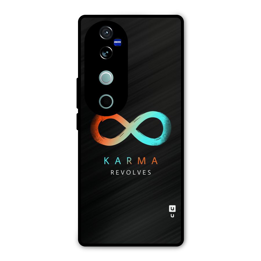 Karma Revolves Metal Back Case for Vivo V40 Pro