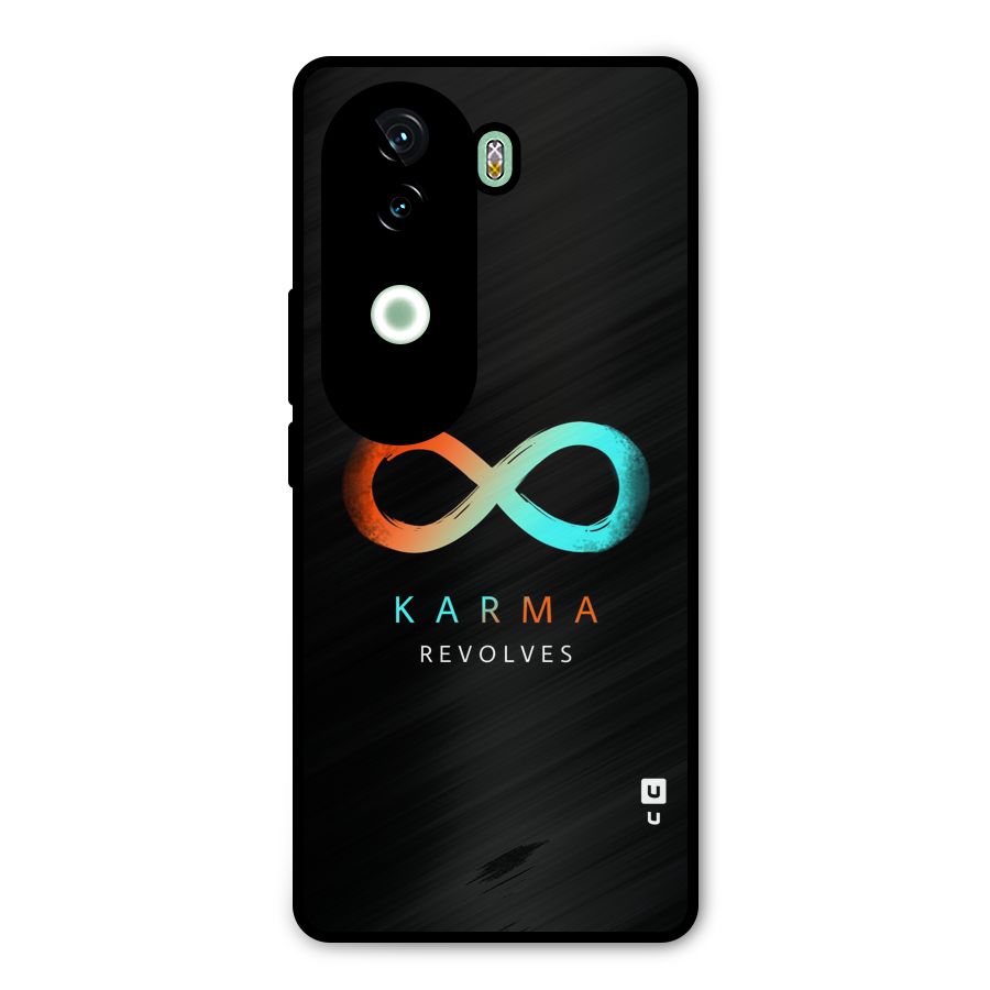 Karma Revolves Metal Back Case for Vivo V40e