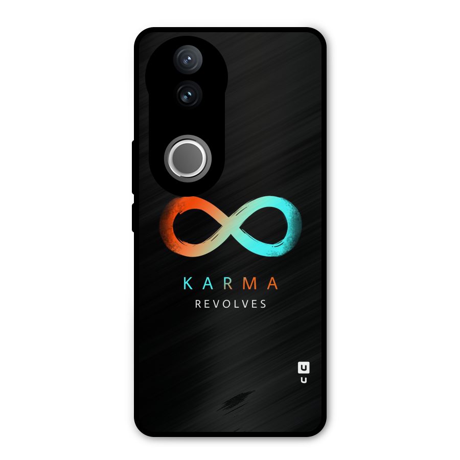 Karma Revolves Metal Back Case for Vivo V50